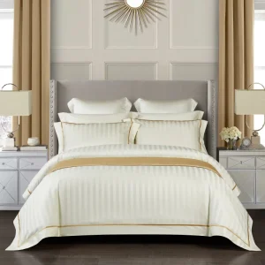 Housse de couette, drap, taie d'oreiller, Parure de lit en coton de qualité supérieure