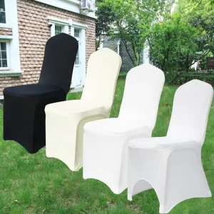 Housses de chaise en élasthanne extensible, pour mariage, banquet, hôtel, décoration