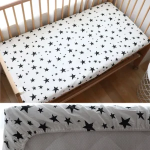 Drap-housse en coton, 130 x 70 cm, pour nouveau-né et petit enfant, literie sur mesure.
