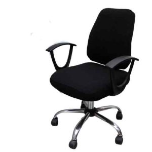 housse de chaise bureau extensible noir