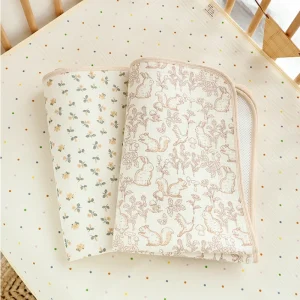 Matelas à langer lavable en coton pour bébé, grande taille, housse imperméable