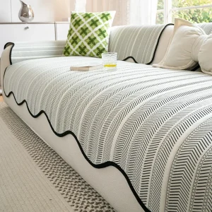 Housse de canapé d'été, antidérapante, sensation de fraîcheur