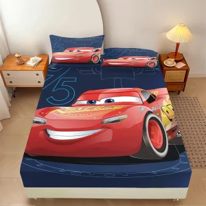 Drap-housse de lit, imprimé 3D pour enfants, Parure de lit avec taies d'oreiller,