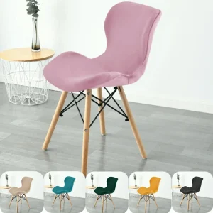 Housse de chaise en velours doux, housse de tabouret de bar