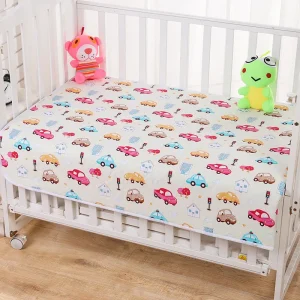 Matelas à langer imperméable et réutilisable pour bébé, housse en coton lavable