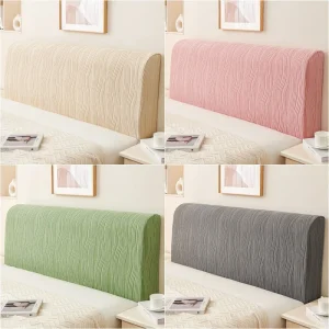 Housse de tête de lit luxueuse, ultra douce et épaisse, anti-poussière