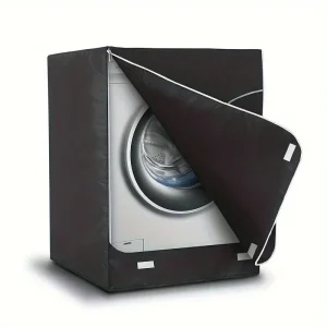 Housse de laveuse et sécheuse, housse imperméable Oxford 420D robuste, chargement frontal (39,5 x 33 x 27")