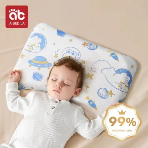 Oreiller en silicone pour bébé pour aider à dormir et protéger le cou, haute élasticité