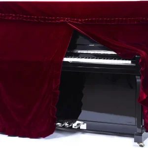 Housse de piano anti-poussière, anti humidité, en velours