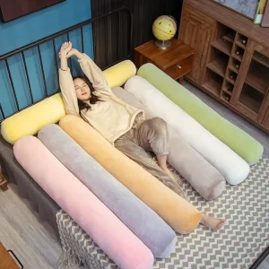 Housse de taie d'oreiller/ sommier, coussin long pour appui-tête