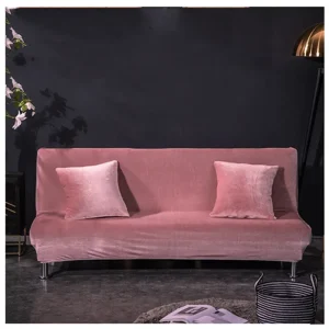 Housse de canapé clic clac, canapé-lit pliable sans accoudoirs, housse avec élastique, protection pour meubles