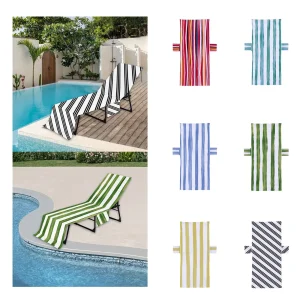 Housse chaise de plage, de piscine, parc aquatique, confortable