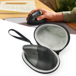 Housse souris, Étui rigide EVA pour souris Logitech MX Vertical/Lift, avec fermeture éclair, pour le transport et le rangement de votre souris