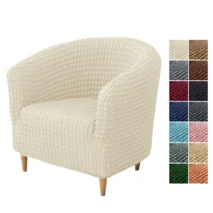 Housse de fauteuil club, canapé extensible à carreaux