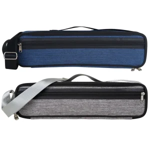 Housse de transport, Étui pour flûte 16 trous, housse boîte en cuir résistant à l'eau, sangle réglable pour concert
