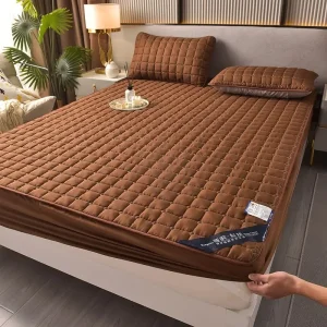 Housse de matelas douce et agréable pour la peau, anti acariens, respirante, drap-housse, protection de lit