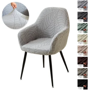 Housse de chaise, de fauteuil, à feuilles, extensible