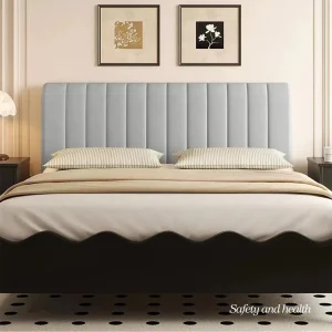 Housse de tête de lit en velours doux et diamanté