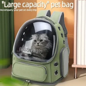 Sac à dos de transport portable pour animaux de compagnie - Sac à bulles respirant, confortable et élégant pour chats et chiens