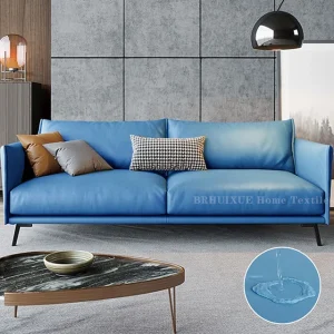 Housse de canapé, de coussin en cuir synthétique, durable, imperméable et extensible