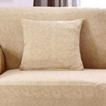 abricot - 2 pièces - housses de coussin extensibles 45x45cm
