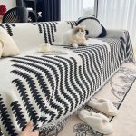 accessoire de décoration tissé noir