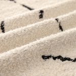 accessoire déco tissé courbes écru