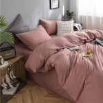 accessoires de lit rose pêche