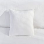 blanc - 1 pièce - housses de coussin déperlantes premium 45x45cm