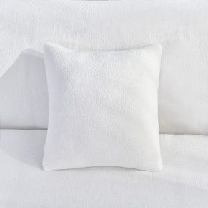 blanc - 1 pièce - housses de coussin déperlantes premium 45x45cm
