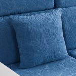 bleu ciel motif palmier - 1 pièce - housses de coussin 45x45cm