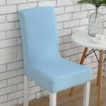 bleu clair - housse de chaise extensible