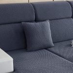 bleu marine motif laine - 1 pièce - housses de coussin 45x45cm