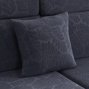 bleu marine motif palmier - 1 pièce - housses de coussin 45x45cm