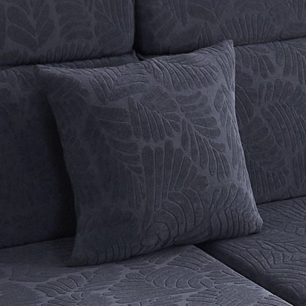 bleu marine motif palmier - 1 pièce - housses de coussin 45x45cm