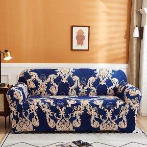 bleu roi housse de canapé extensible