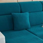 bleu turquoise motif laine - 1 pièce - housses de coussin 45x45cm