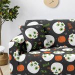 boo halloween - 2 pièces - housses de coussin extensibles 45x45cm
