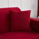 bordeaux - 2 pièces - housses de coussin extensibles 45x45cm