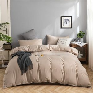 café drap housse housse de couette 2 taies d'oreiller