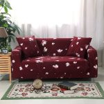 coussin extensible 45x45cm Bordeaux Flower