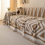 couverture tissée camel style tribal