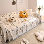 couverture tissée écorce bleue