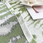 couverture tissée vert tigresse