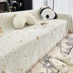 couvre canapé tissé éclaboussures