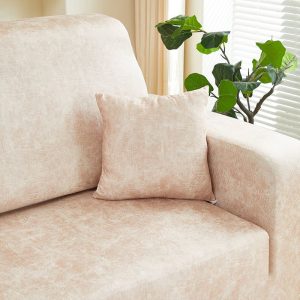 crème - 2 pièces - housses de coussin en simili cuir imperméable 40x40cm