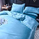 décoration chambre bleu ciel type satin