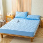 drap housse bleu ciel anti déversement