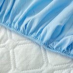drap housse bleu ciel doux et confortable