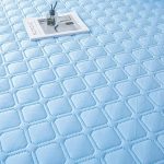 drap housse bleu ciel pour lit